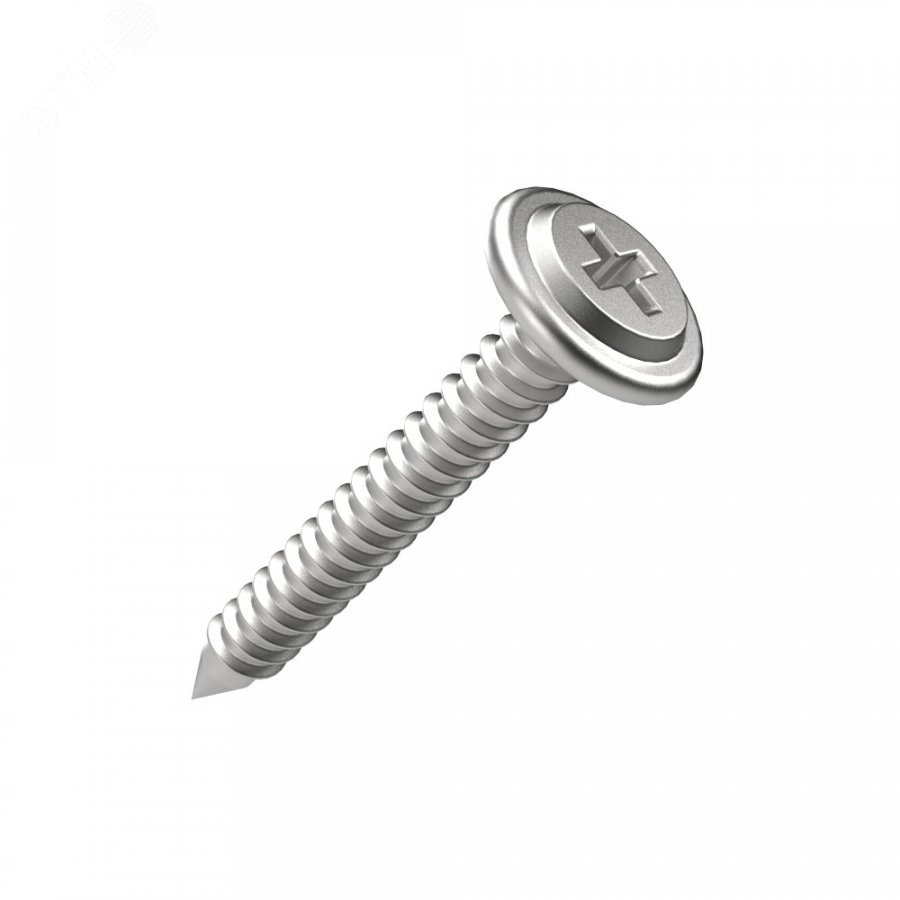 Изображение товара Саморез с прессшайбой усиленный ГОСТ 4,2х38 (100 шт/1000 шт уп/кор) (шт)