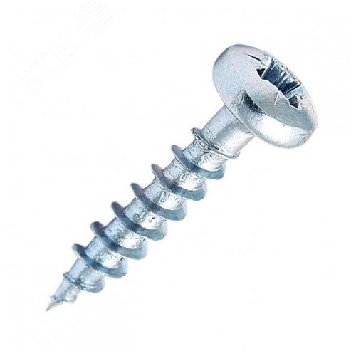 Изображение товара Саморез 5,5х38 DIN 7981 полукругл. гол. острый цинк (шт)