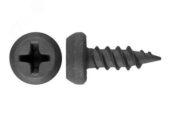 Изображение товара Саморез Клоп 3.5x9.5 металл-металл фосфатированный, шлиц Philips №2, острый (шт)