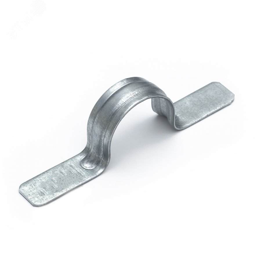 Изображение товара Скоба металлическая двухлапковая СМД d21-22 мм для монтажного пистолета (без отверстий) (100 шт/уп) Промрукав (шт)