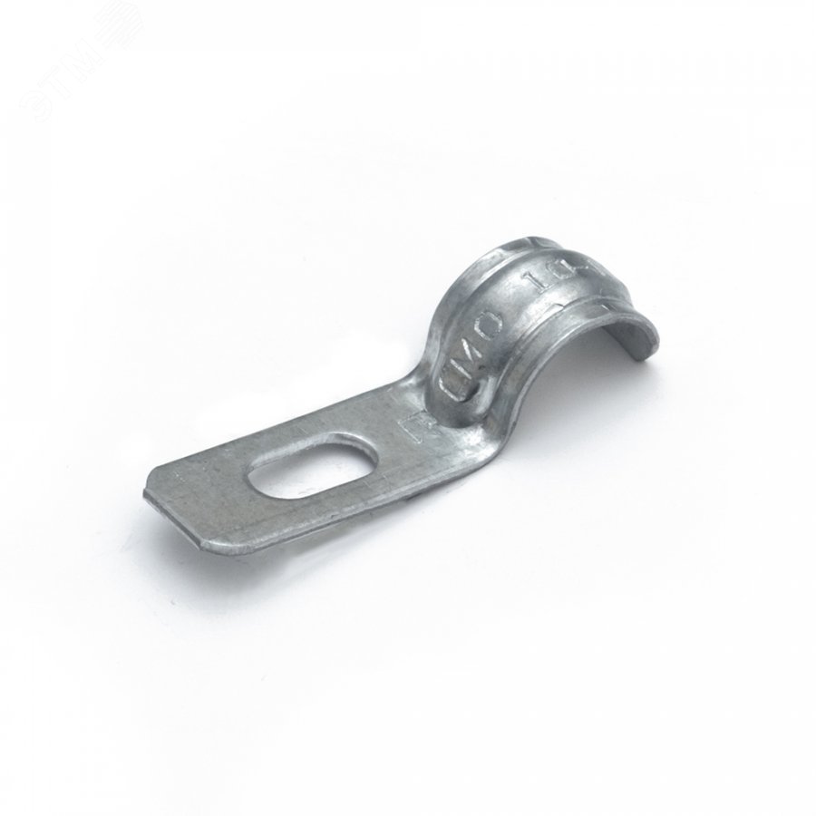 Изображение товара Скоба металлическая однолапковая усиленная противопожарная СМОУ d10-11 мм (100 шт/уп) (шт)