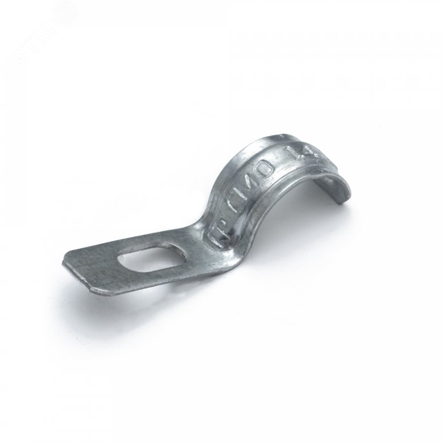 Изображение товара Скоба металлическая однолапковая усиленная противопожарная СМОУ d14-15 мм (100 шт/уп) (шт)