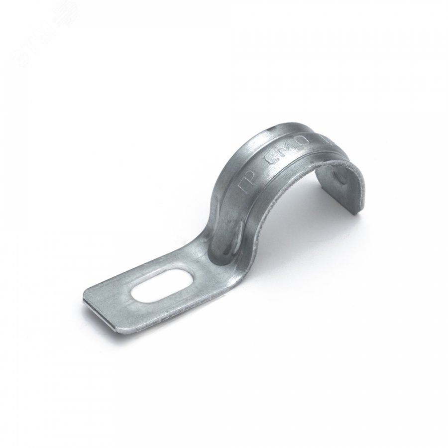 Изображение товара Скоба металлическая однолапковая усиленная противопожарная СМОУ d19-20 мм (100 шт/уп) (шт)