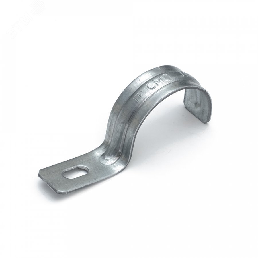 Изображение товара Скоба металлическая однолапковая усиленная противопожарная СМОУ d31-32 мм (50 шт/уп) (шт)