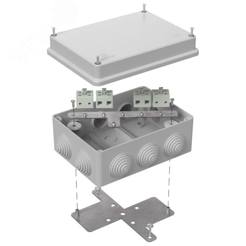 Изображение товара Коробка огнестойкая для о/п 40-0310-FR6.0-8 Е15-Е120 RAL7035 150х110х70 (6 шт/кор) (шт)