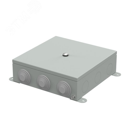 Изображение товара Коробка металлическая серая 200х200х65 (4 шт/кор) (шт)