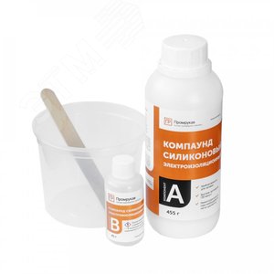 Изображение товара Компаунд силиконовый электроизоляционный в бутылях (500г/уп) Промрукав (шт)