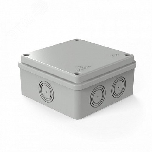 Изображение товара Коробка распределительная 40-0301м безгалогенная (HF) 100х100х50 б/г (8шт/уп) (шт)