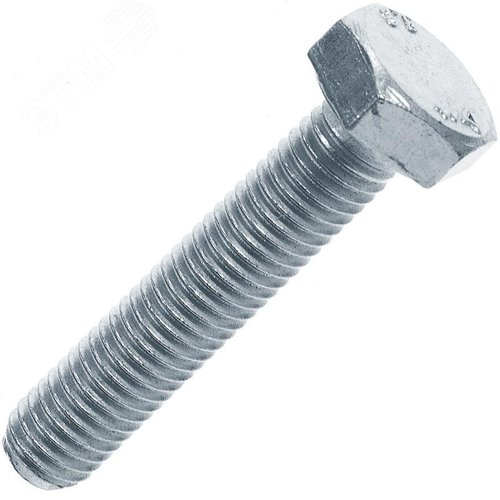 Изображение товара Болт с шестигранной головкой оцинкованный М8х35 (DIN 933) (100 шт/уп) Промрукав (шт)