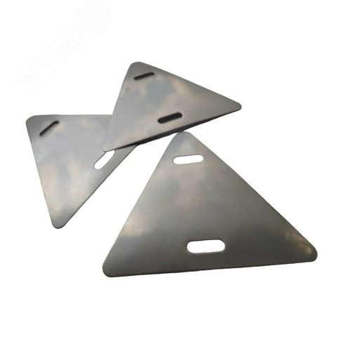 Изображение товара Бирка кабельная У-136, треугольная, 62х55 мм (5 шт/уп) (INOX) (шт)