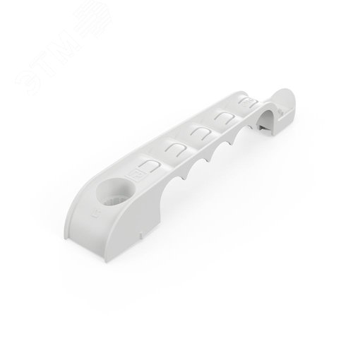 Изображение товара Держатель труб для прямого монтажа односторонний на 5 мест серый d16 (30шт/210шт уп/кор) (шт)