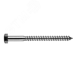 Изображение товара Шуруп сантехнический 8х80 DIN 571 глухарь цинк (шт)