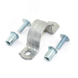 Изображение товара Комплекты для крепления ОКЛ с использованием винта, заклепки и скобы СМД 25-26 (100 шт/упак) (упак)