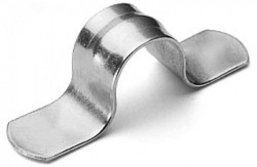 Изображение товара Скоба металлическая двухлапковая СМД 19-20 для монтажного пистолета (без отверстий) (100 шт/уп) (шт)