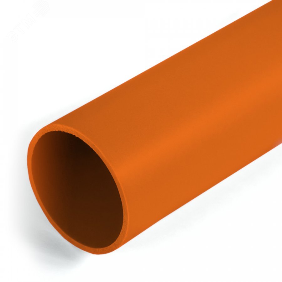 Труба жесткая ПВХ 2-х метровая легкая оранжевая d50 мм (20м/уп) PR03.0267 Промрукав