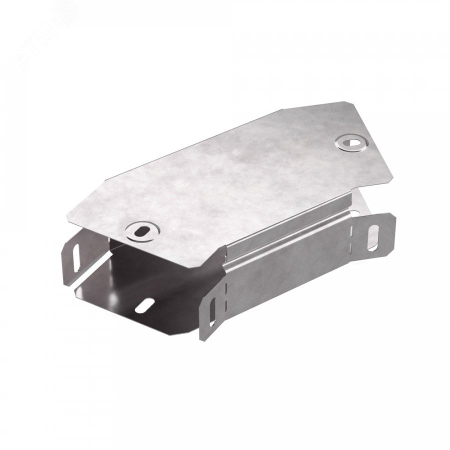 Изображение товара Угол горизонтальный 45 градусов с крышкой для кабельных лотков серия Стандарт 100х50