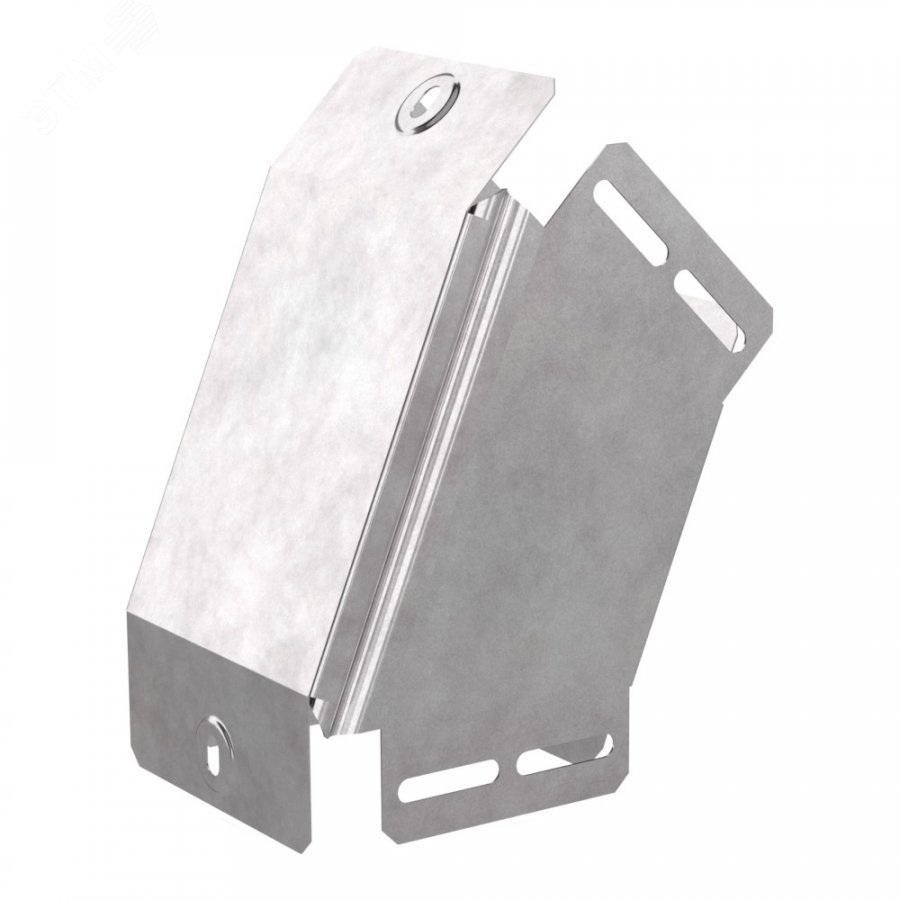 Изображение товара Угол вертикальный внешний 45 градусов с крышкой стандарт 100х100 из стали цинкованный