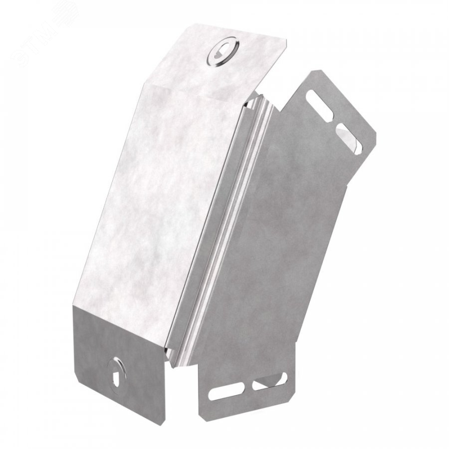 Изображение товара Угол вертикальный внешний 45 градусов с крышкой стандарт 100х80 из стали с цинковым покрытием