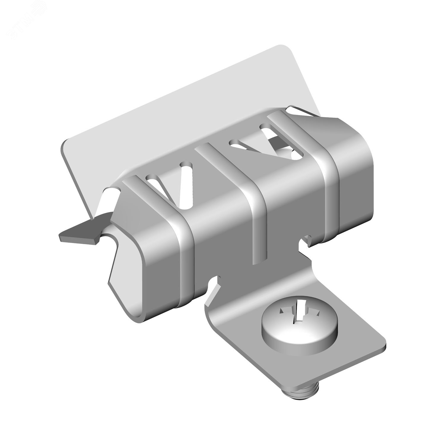 Зажим балочный 15-20 мм с отгибом и винтом М6х9 артикул PR08.5848 ...