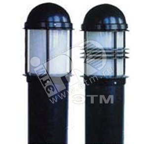 Светильник НТУ-60w E27 IP65 черный 0.5м стойка 33 Модерн1 MOD-1/1 Ч Gigalight