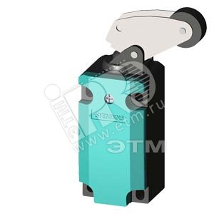 SIRIUS POSITION SWITCH PLASTIC ENCLOSURE 40MM TO EN50041 DEVICE CONNECTION 1X (M20X1.5) 1NO/1NC SLOW-ACTION CONTACTS ANGULAR METAL ROLLER LEVER AND PLASTIC ROLLER 22MM 3SE5132-0BF05 SIEMENS - превью 2