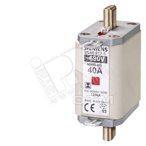 Изображение товара Вставка плавкая GL/GG с изолированным выступами и центральным индикатором типоразмер 00 100A 690В (шт)