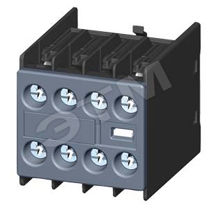 Блок-контакт 1НО+2НЗ: 1НЗ/1НЗ/1НО для контакторов для коммутации электродвигателей типоразмер S00 и S0 винтовые клеммы 3RH2911-1HA12 SIEMENS