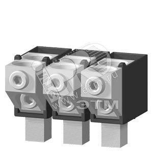 Изображение товара Блочная клемма для VT160 для подключения 2 проводников Cu/Al 3 шт Siemens