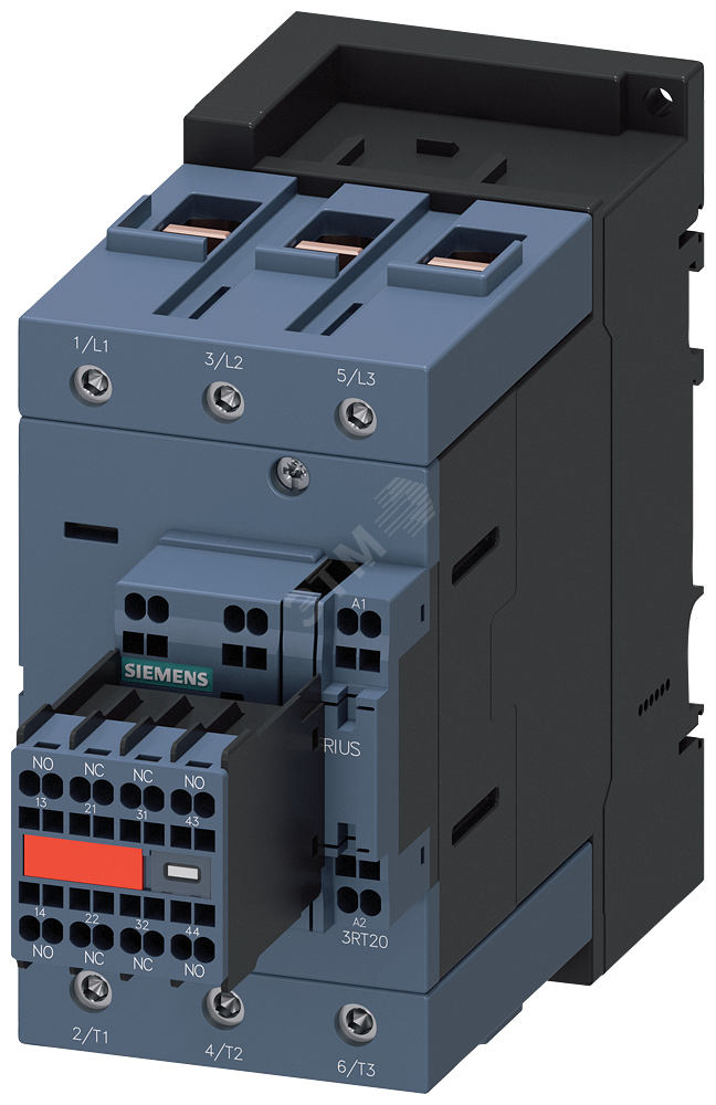 Контактор трехполюсный 45кВт/ас3/400в s3 2НО+2НЗ 20-33в AC/DC клеммы ...