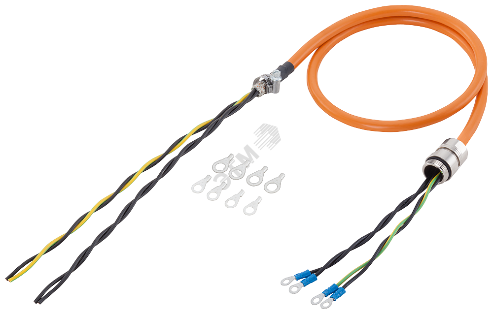 Купить СИЛОВОЙ КАБЕЛЬ, 4X10 C, 0 РЕЗЬБОВОЕ СОЕДИНЕНИЕ M40 ДЛЯ + 10 + 5 ...