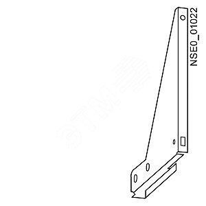 Принадлежность для 3WL Уголок для стационарного выключателя для крепления на вертикальной стенке 1пара (2шт)