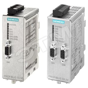 PROFIBUS OLM/P22 V4.0 OPTICAL LINK MODULE W. 2 RS485 AND 2 PLASTIC-FO-INTERFACES (4 BFOC-SOCKETS) WITH SIGNAL. CONTACT AND MEASURING OUTPUT INCL. 4 BFOC-CONNECTORS 6GK1503-4CA00 SIEMENS