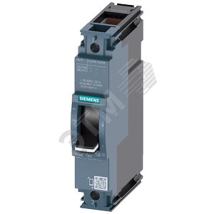 Выключатель в литом корпусе 3VA1 IEC типоразмер 160 класс отключающей способности N 240 V 1P TM210 FTFM IN=20A