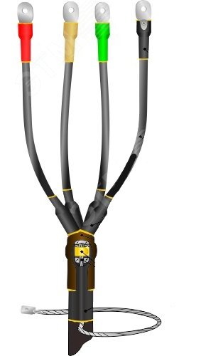 Изображение товара Муфта кабельная концевая 1ПКВ(Н)ТпбН-4х(16-25) с болтовыми наконечниками