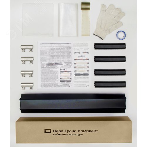 Муфта кабельная соединительная 1ПСТ(тк)нг-LS-4х(70-120) с соединителями болтовыми - фото 2