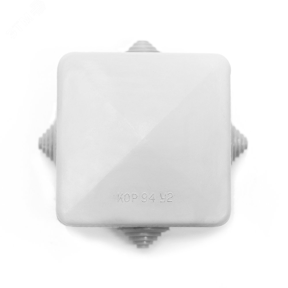 Изображение товара Коробка ответвительная КОР94-4М У2 - наружная, IP43, 4 ввода, АБС, серый