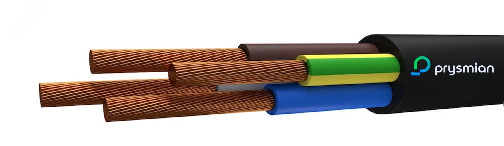 Изображение товара Провод ПВС 4х0.75, черный, бухта 100м