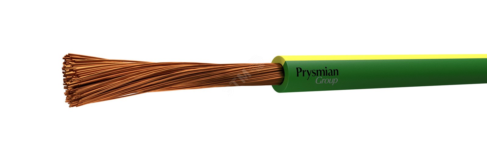 Провод ПУГВ 1х1.5 желто-зеленый многопроволочный РЭК/Prysmian
