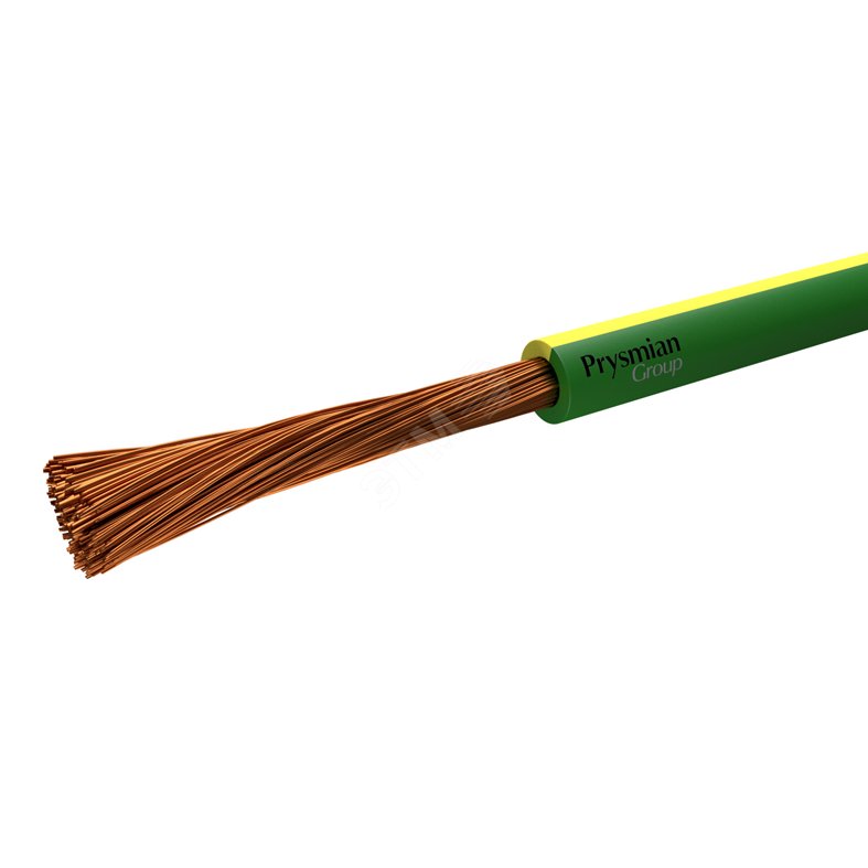 Провод ПУГВ 1х0.75 желто-зеленый многопроволочный РЭК/Prysmian купить цена