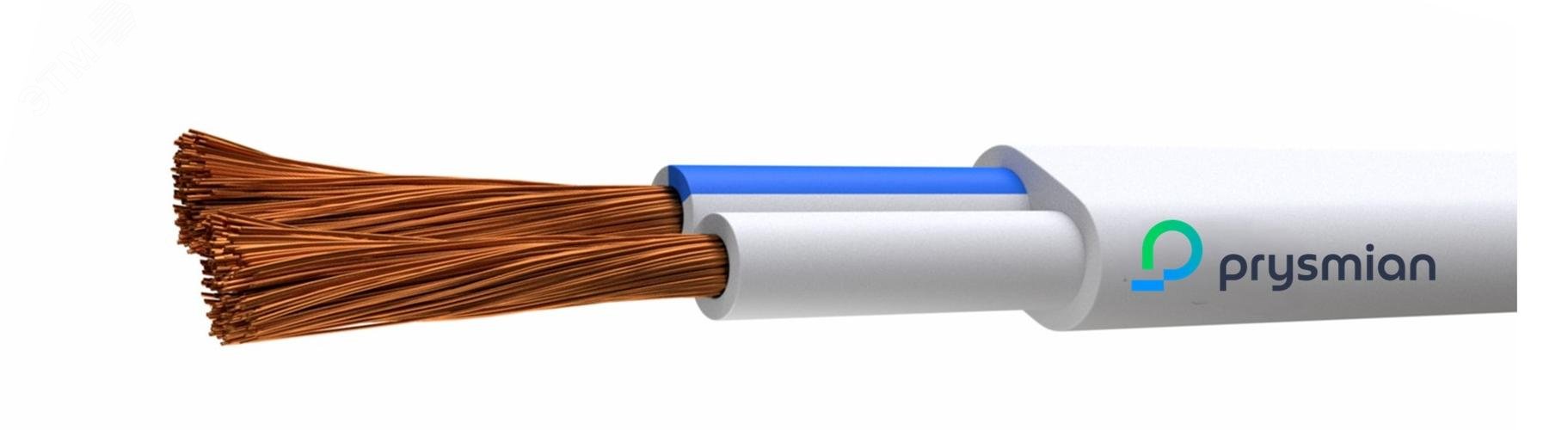 Изображение товара Провод ПГВВП 2х1.5 (100м) силовой гибкий с медными жилами для монтажа