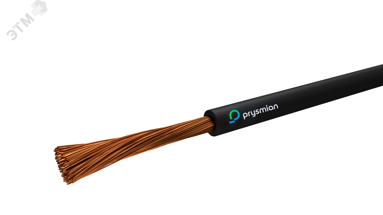 Провод силовой установочный ПуГВнг(А)-LS 1х2,5 (100м) черный