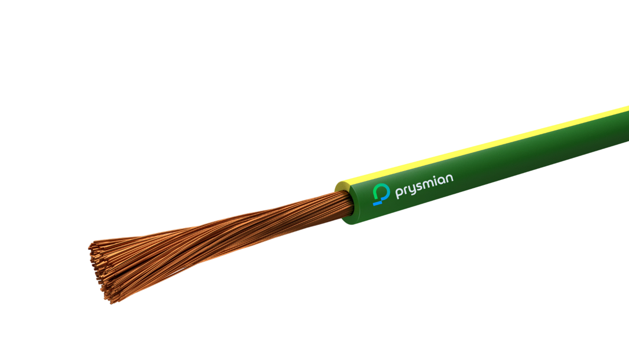 Провод силовой установочный ПуГВнг(А)-LS 1х2,5 (100м) желто-зеленый