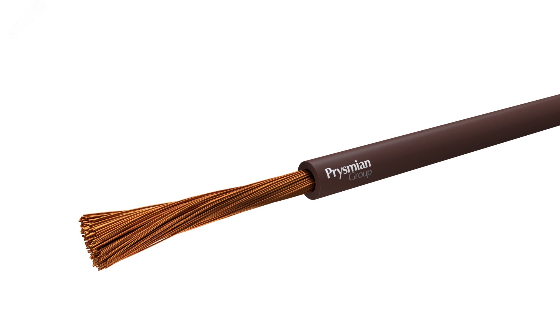 Провод силовой ПуГВнг(А)-LS 1х0,5 коричневый РЭК/Prysmian