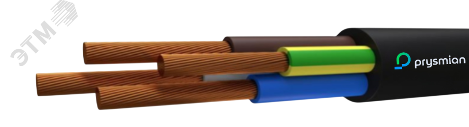 Изображение товара Провод ПВСнг(А)-LS 4х1,5 черный 0,38/0,66 м для электромонтажа