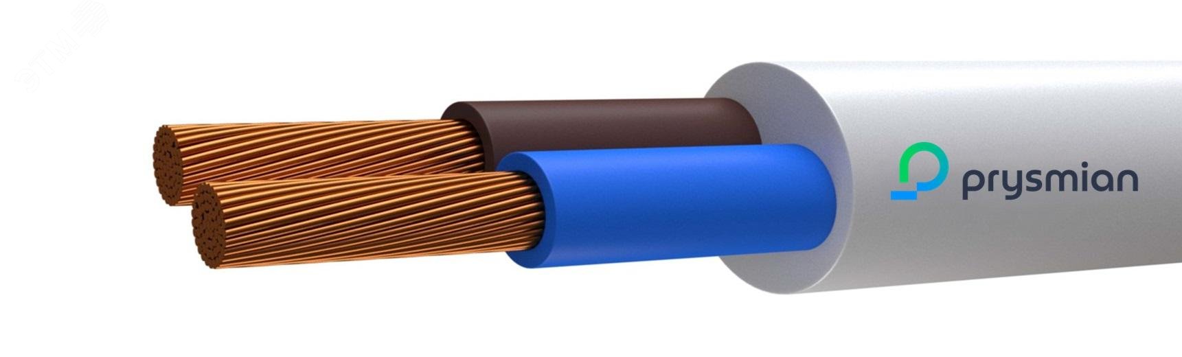 Изображение товара Провод ШВВП 2х0.5 белый (м)