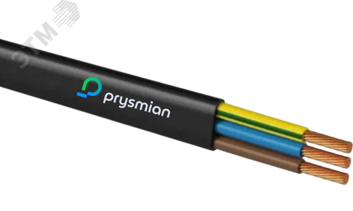 Изображение товара Провод ШВВП 3x0.75 белый 0,38 кВ 200м от РЭК/Prysmian