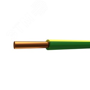 Провод ПУВ 1х1.5 желто-зеленый однопроволочный