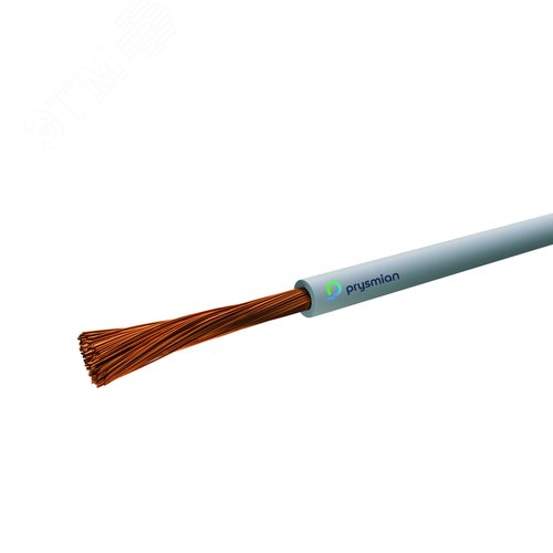 Провод силовой ПуГВнг(А)-LS 1х10мк барабан  серый - фото 1