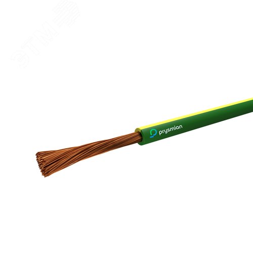 Изображение товара Провод установочный ПуГПнг(А)-HF 1х4 желто-зеленый (м)