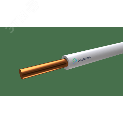 Изображение товара Провод ПВ1 1х10 белый однопроволочный (м)